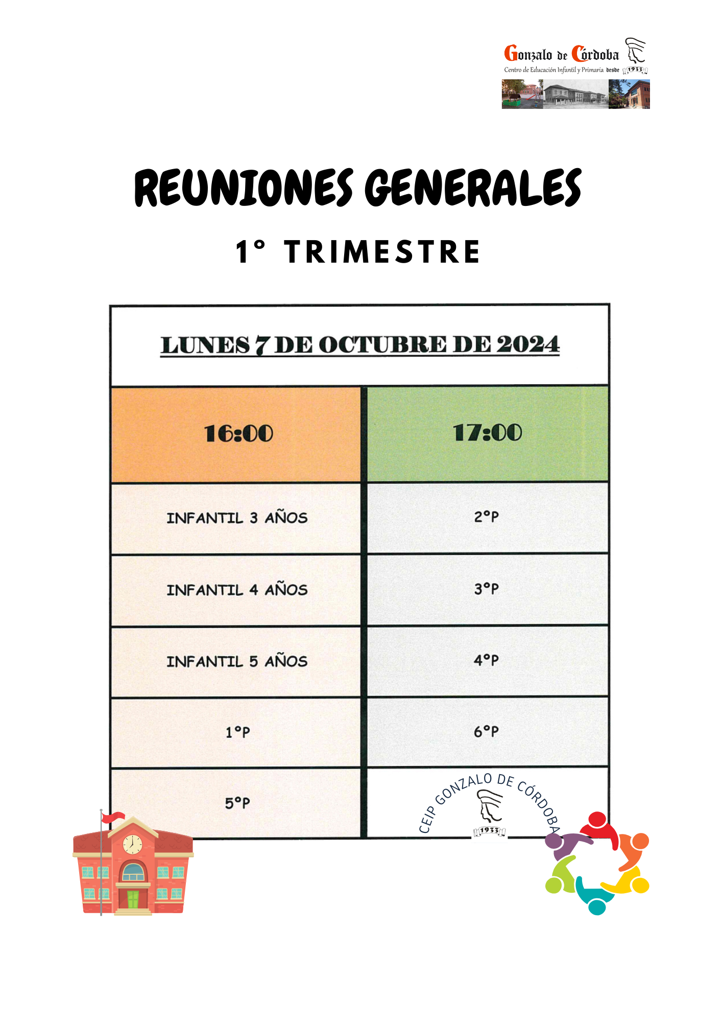 REUNIONES GENERALES (PRIMER TRIMESTRE)